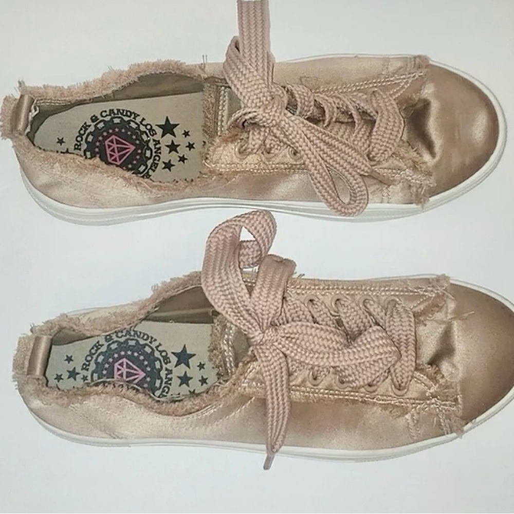 Rock and Candy Lace Up Platform Sneakers Shoes Silky Rose Woman’s US Size 9 New - Picture 11 of 11